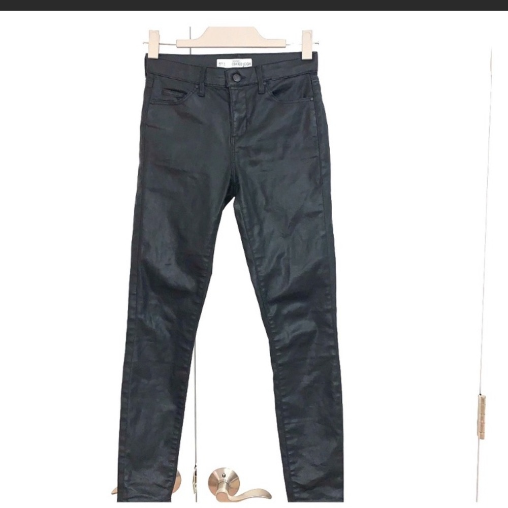 Topshop Coated Skinny Jeans size 26